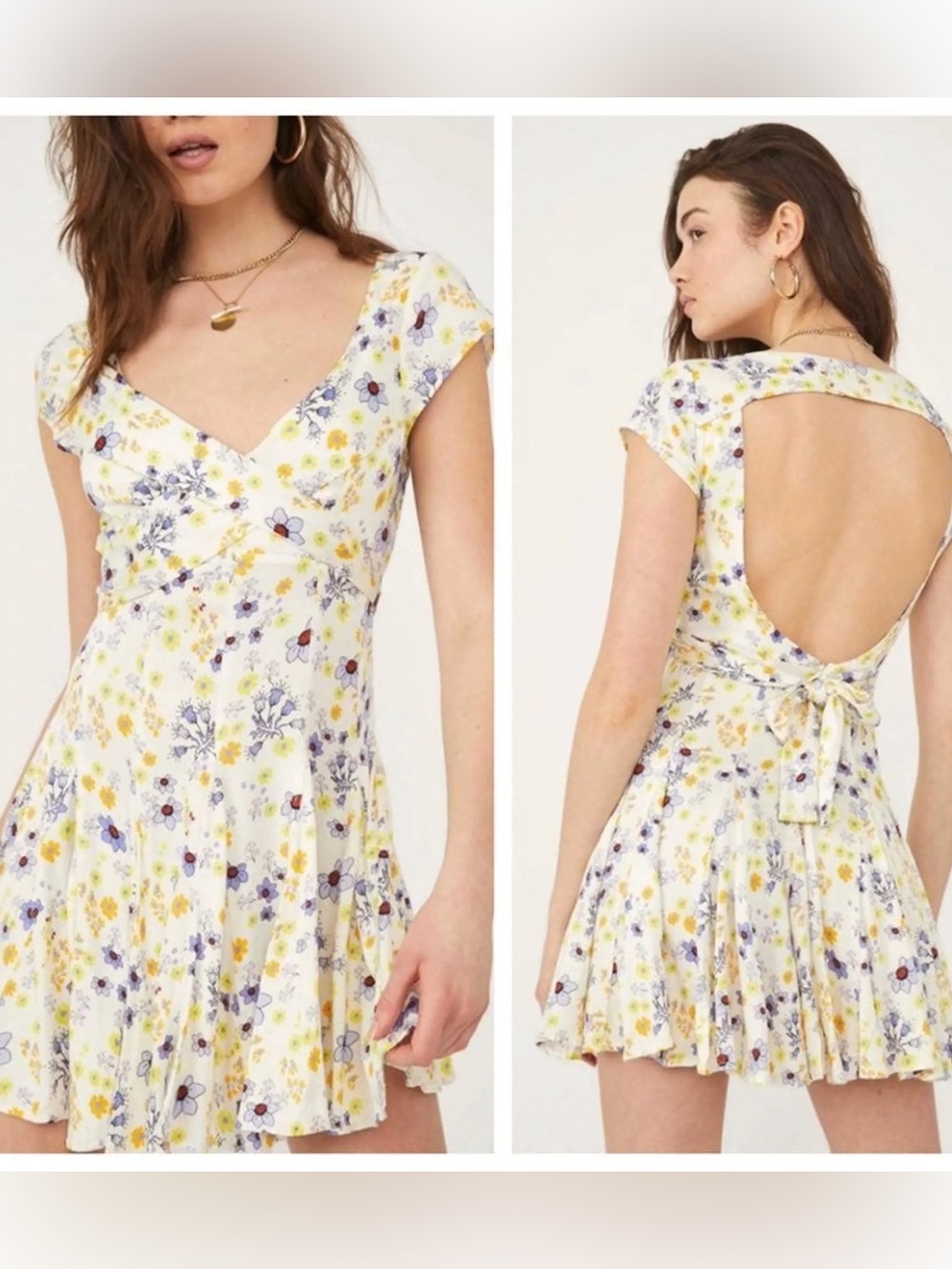 NWT FREE PEOPLE “It Takes Two” Floral Wrap Dress